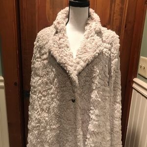 Faux shabby fur jacket